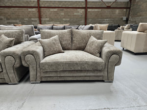 3+2 Vegas Sofa Set - Alaska Truffle Fabric