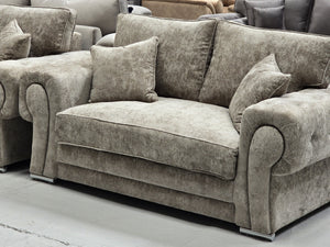 3+2 Vegas Sofa Set - Alaska Truffle Fabric