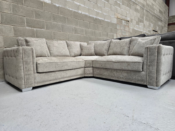 2c2 Monaco Corner 5 Seater Full Back Cushions (Alaska Truffle Color)