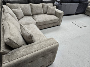 2c2 Monaco Corner 5 Seater Full Back Cushions (Alaska Truffle Color)