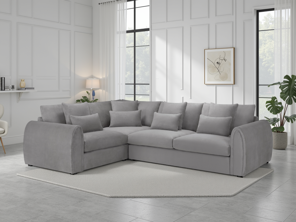 Mirabel Sofa Grey Left Hand Facing Corner