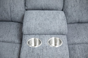 Owen Electric Recliner Sofa Grey Large Corner