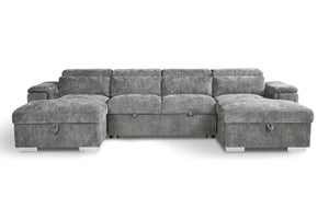 Alaya Sofabed Grey U Shape Corner