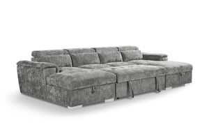 Alaya Sofabed Grey U Shape Corner