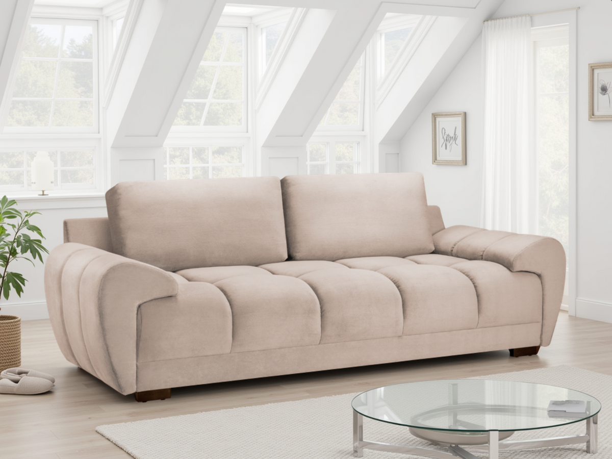 Azzuro Sofa Mocha 3 Seater