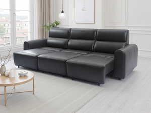 Conway Electric Sofa Black 3 Seater