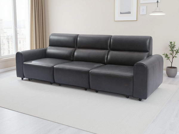 Conway Electric Sofa Black 3 Seater