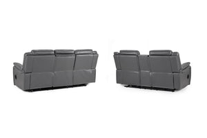 Galaxy Tech Electric Recliner Sofa Grey 3+2 Set