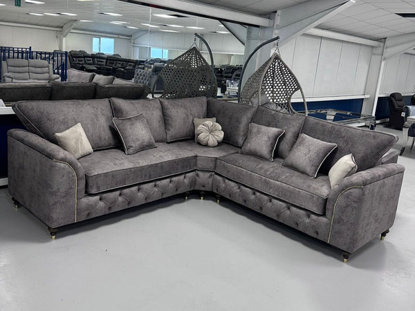 Royale Malibu Chesterfield Corner 5 Seater Sofa