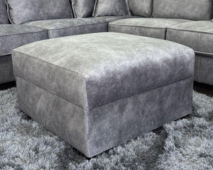 Serena Sofa Grey Footstool