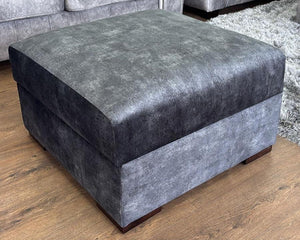 Serena Sofa Black Footstool