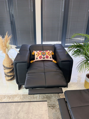 Richmond Electric Recliner Sofa Black Armchair