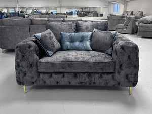 3+2 Ashton Chesterfield Sofa - Shakespeare Lead Fabric