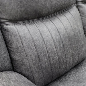 Leon Electric Recliner Sofa Grey 3 Seater