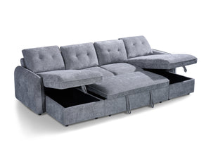 Moscow Sofabed Grey U Shape Corner