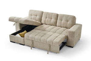 Palermo Universal Corner Sofabed Beige