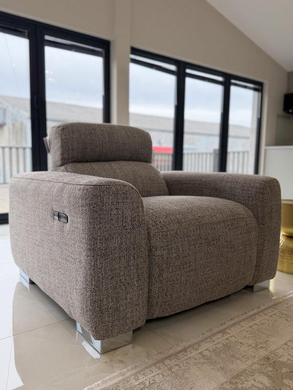 Toronto Electric Recliner Beige Armchair