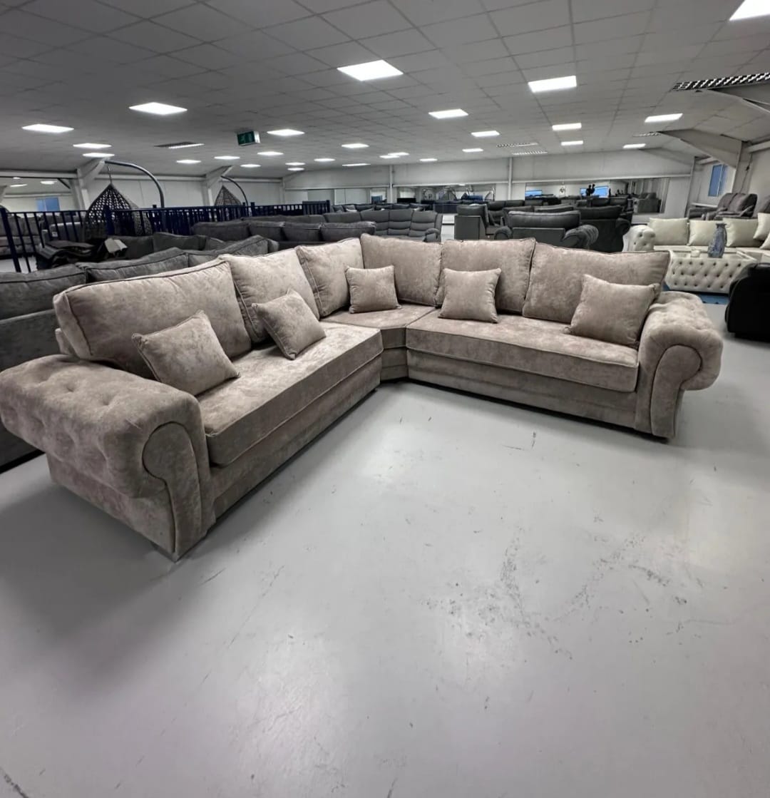 Vegas Corner Sofa - Mink Kensington