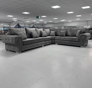 3c2 Vegas Corner Sofa - Grey Kensington Fabric
