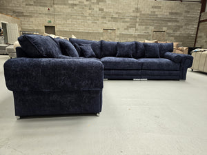 Vegas Corner Sofa - Midnight Alaska Fabric