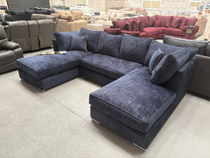 London U-Shape Sofa – Midnight Alaska Fabric