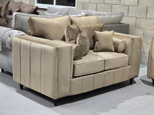 3+2 Madrid Sofa Set – Mink Plush Fabric