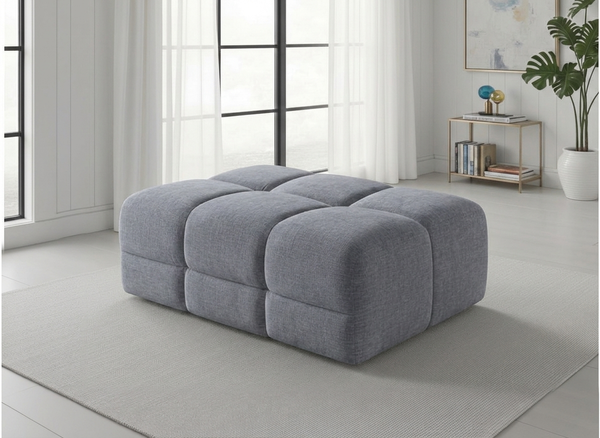 Jacob Sofa Grey Footstool