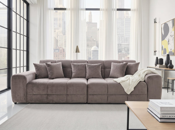 Jacob Sofa Mocha 4 Seater
