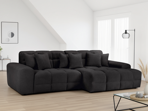 Jacob Sofa Black Right Hand Facing Corner